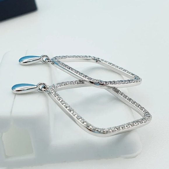 "925 Sterling Silver Cubic Zirconia Earrings, UU1P6A6115 - Picture 7 of 9